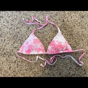 pink tie dye bikini top